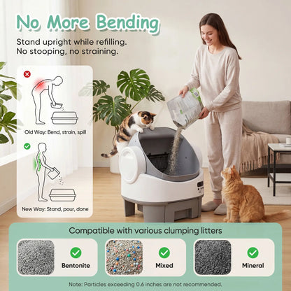 [Warcat] Next-Gen Automatic Open-Top Cat Litter Box