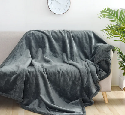Waterproof Flannel Velvet Blanket for Sofa & Bed