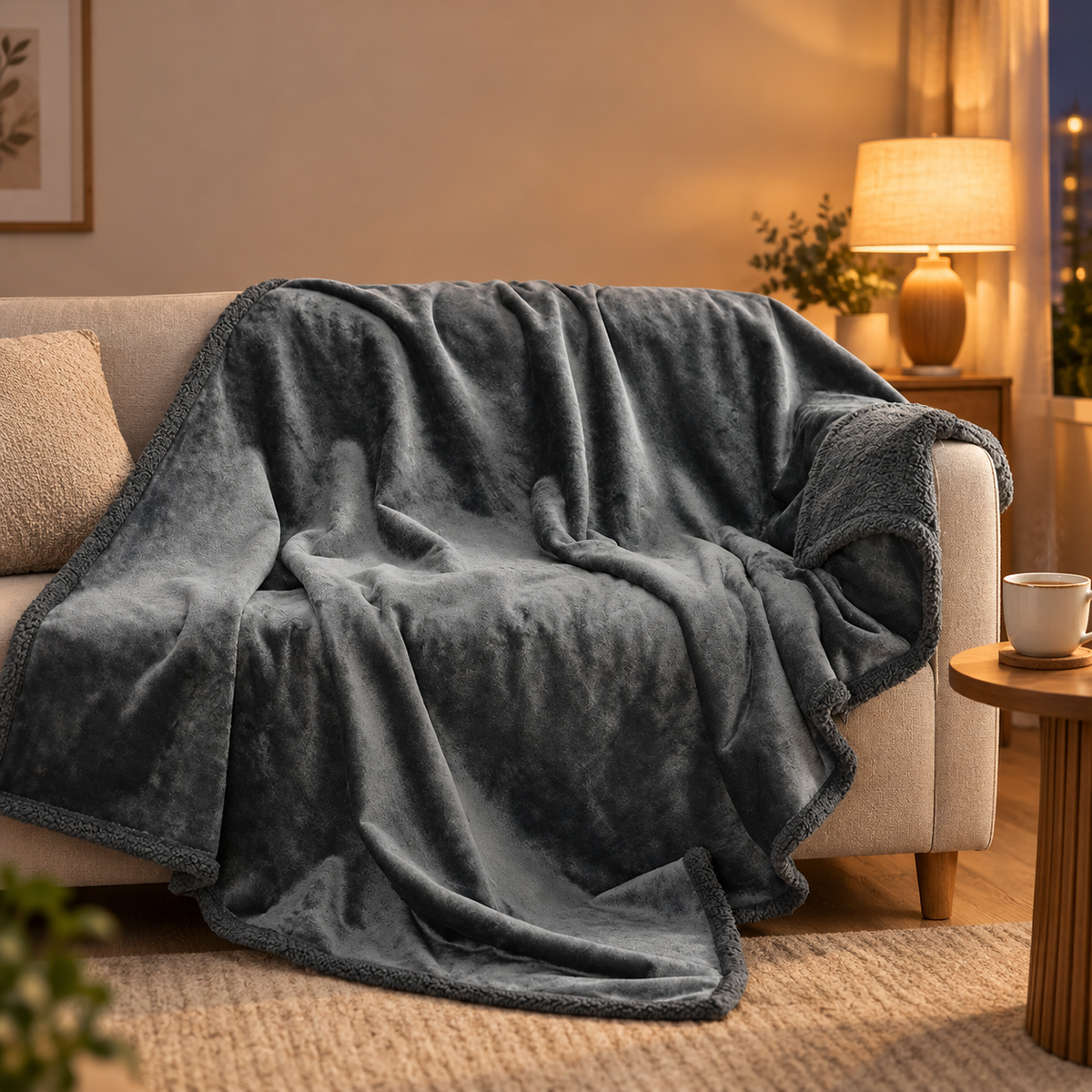 Waterproof Flannel Velvet Blanket for Sofa & Bed
