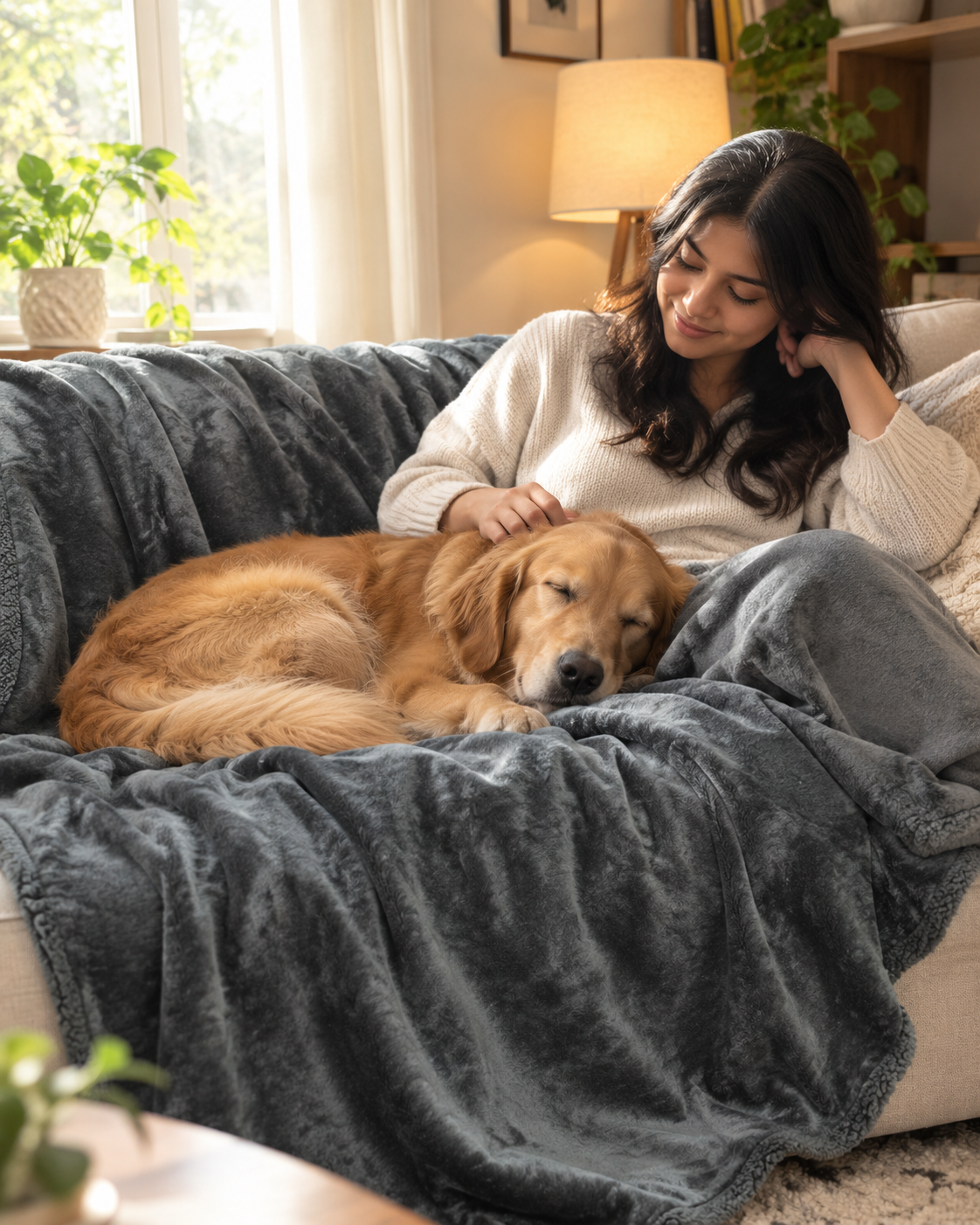 Waterproof Flannel Velvet Blanket for Sofa & Bed