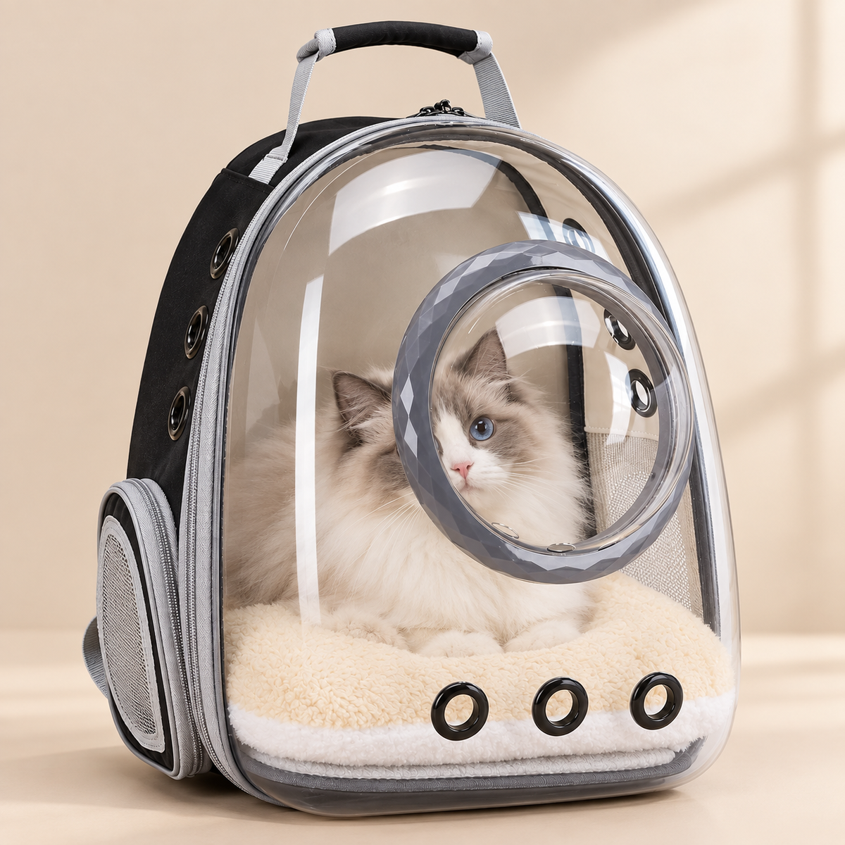 Transparent Cat Carrier Backpack with Bubble Window