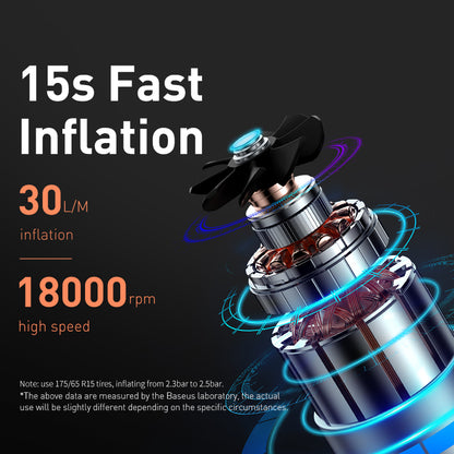 Baseus Portable Tire Inflator with Digital Display