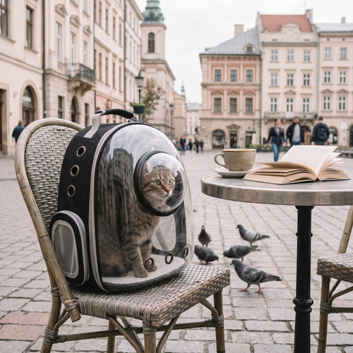 Transparent Cat Carrier Backpack with Bubble Window