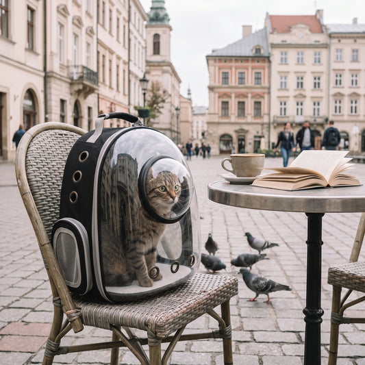Transparent Cat Carrier Backpack with Bubble Window