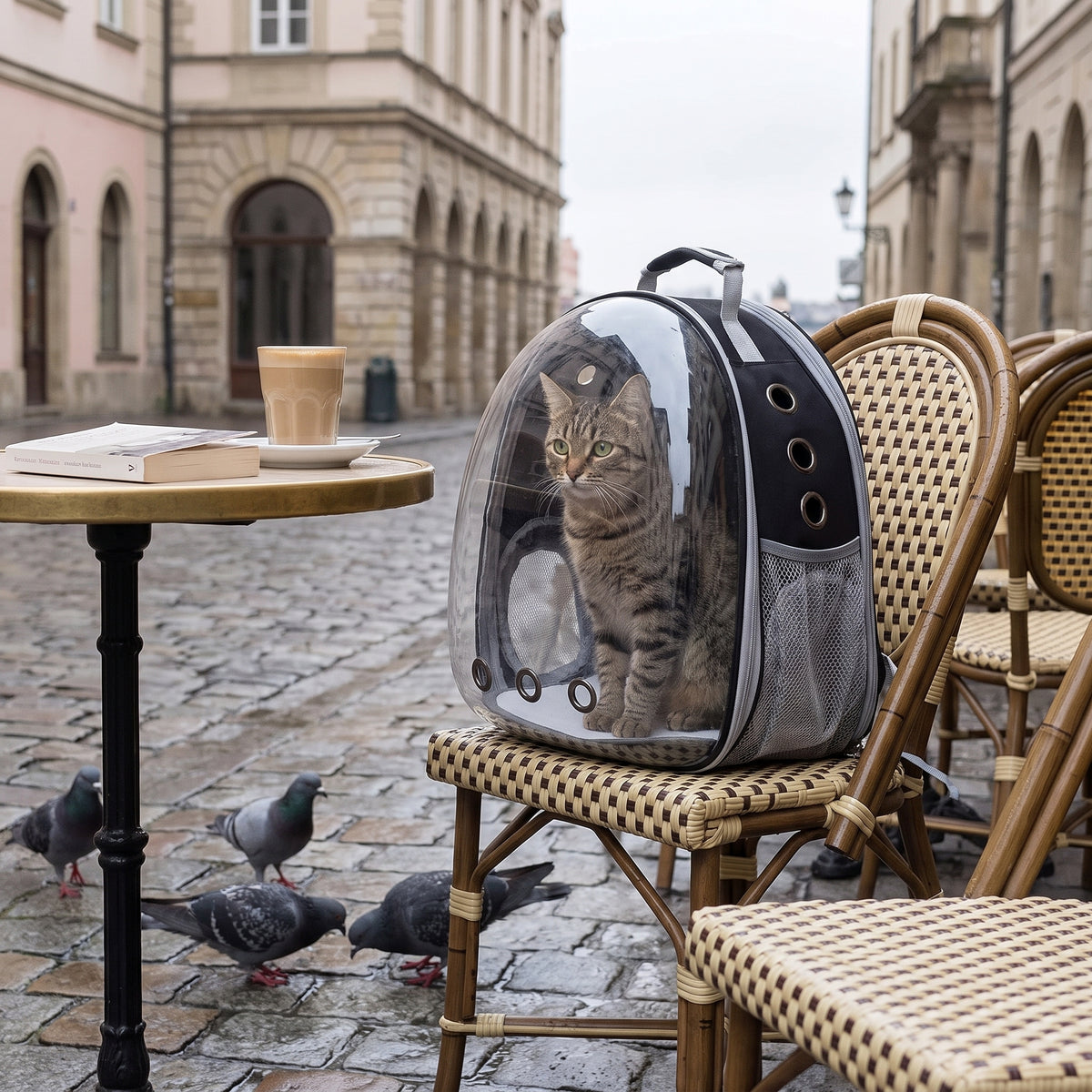 Carrier Backpacks for Cat and Dog - black