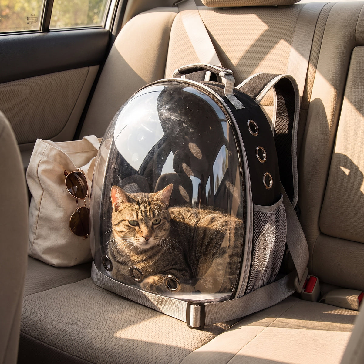 Carrier Backpacks for Cat and Dog - black