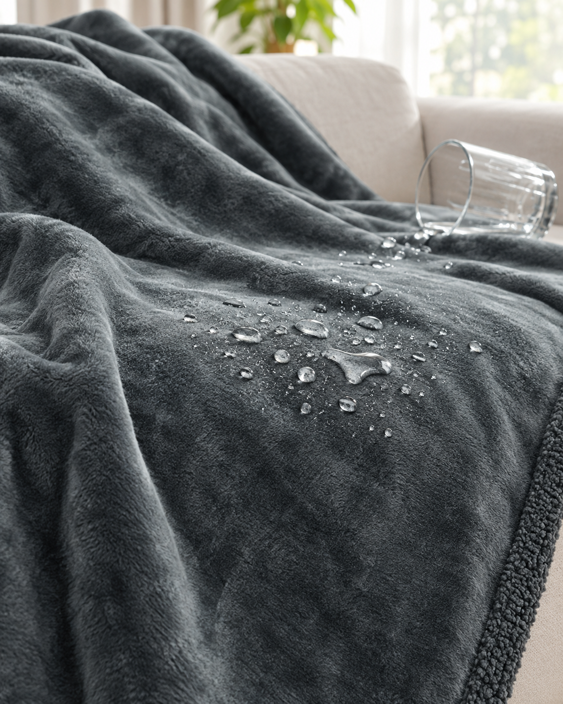 Waterproof Flannel Velvet Blanket for Sofa & Bed
