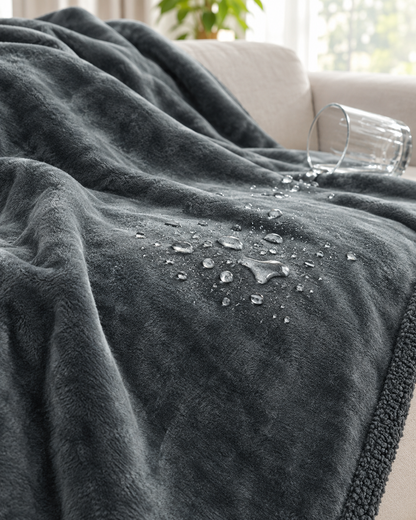Waterproof Flannel Velvet Blanket for Sofa & Bed