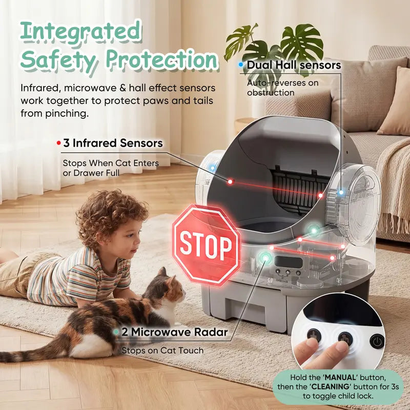 [Warcat] Next-Gen Automatic Open-Top Cat Litter Box