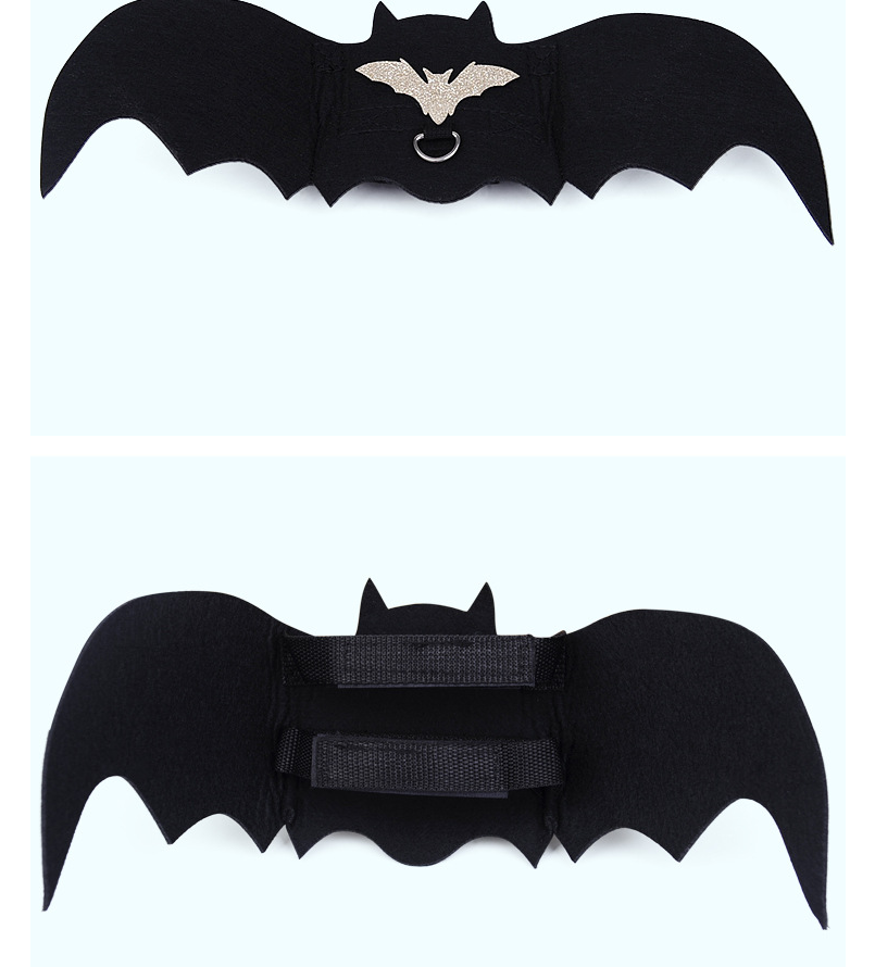 Halloween Pet Leash with Felt Bat Costume Design