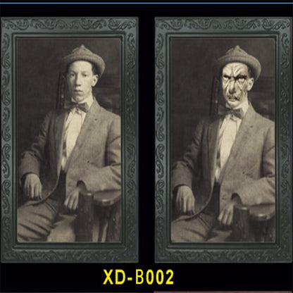 Halloween 3D Face Changing Frame Wall Sticker